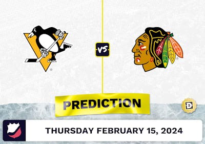 Pittsburgh Penguins vs. Chicago Blackhawks Prediction, Odds, NHL Picks [2/15/2024]