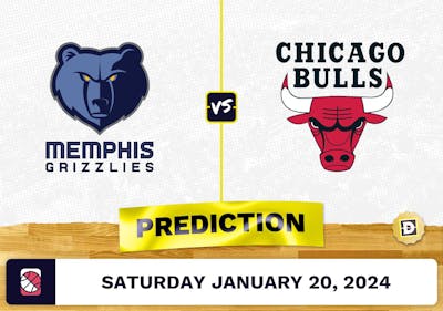Memphis Grizzlies vs. Chicago Bulls Prediction, Odds, NBA Picks [1/20/2024]