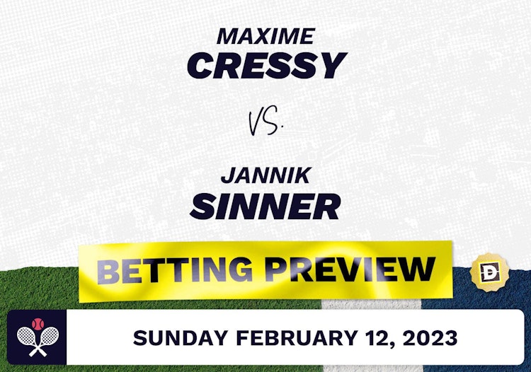 Maxime Cressy vs. Jannik Sinner Predictions - Feb 12, 2023