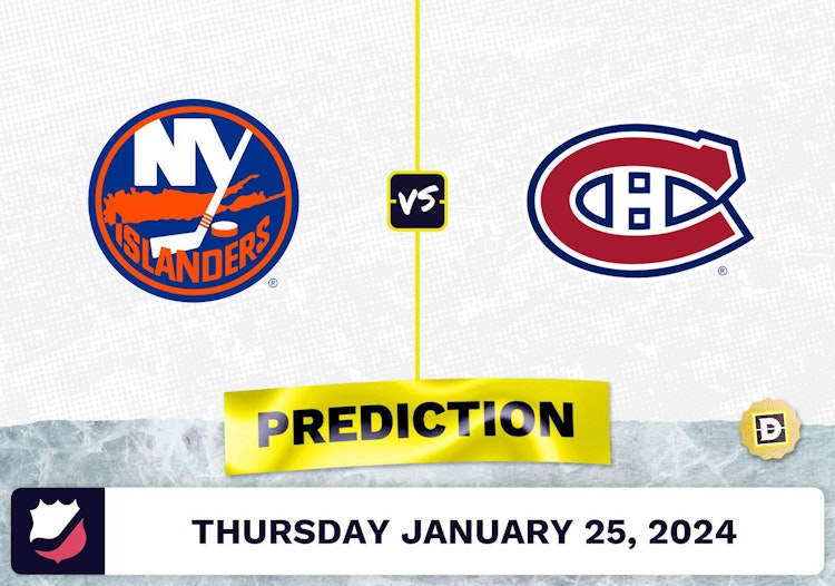 NY Islanders vs. Montreal Canadiens Prediction, Odds, NHL Picks [1/25/2024]