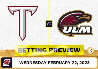 Troy vs. Louisiana-Monroe CBB Prediction and Odds - Feb 22, 2023