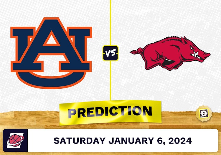 Auburn vs. Arkansas Prediction, Odds, College Basketball Picks  [1/6/2024]