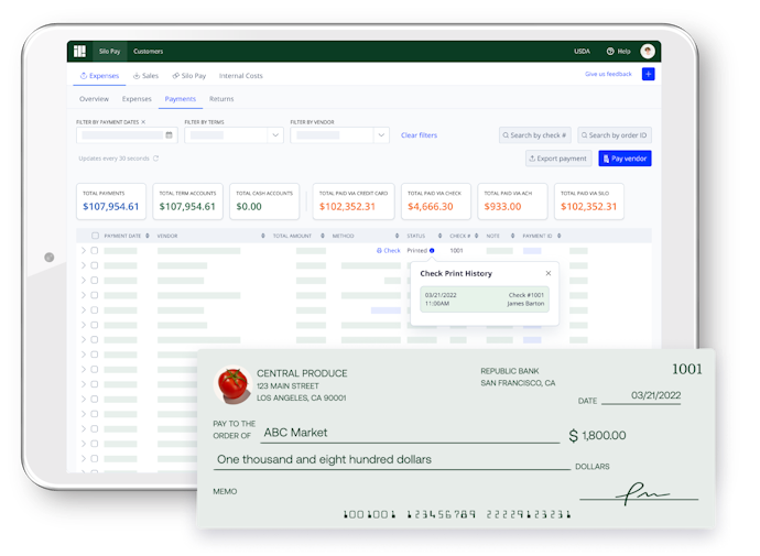 Screenshot of Silo's capital software with bank reconciliation