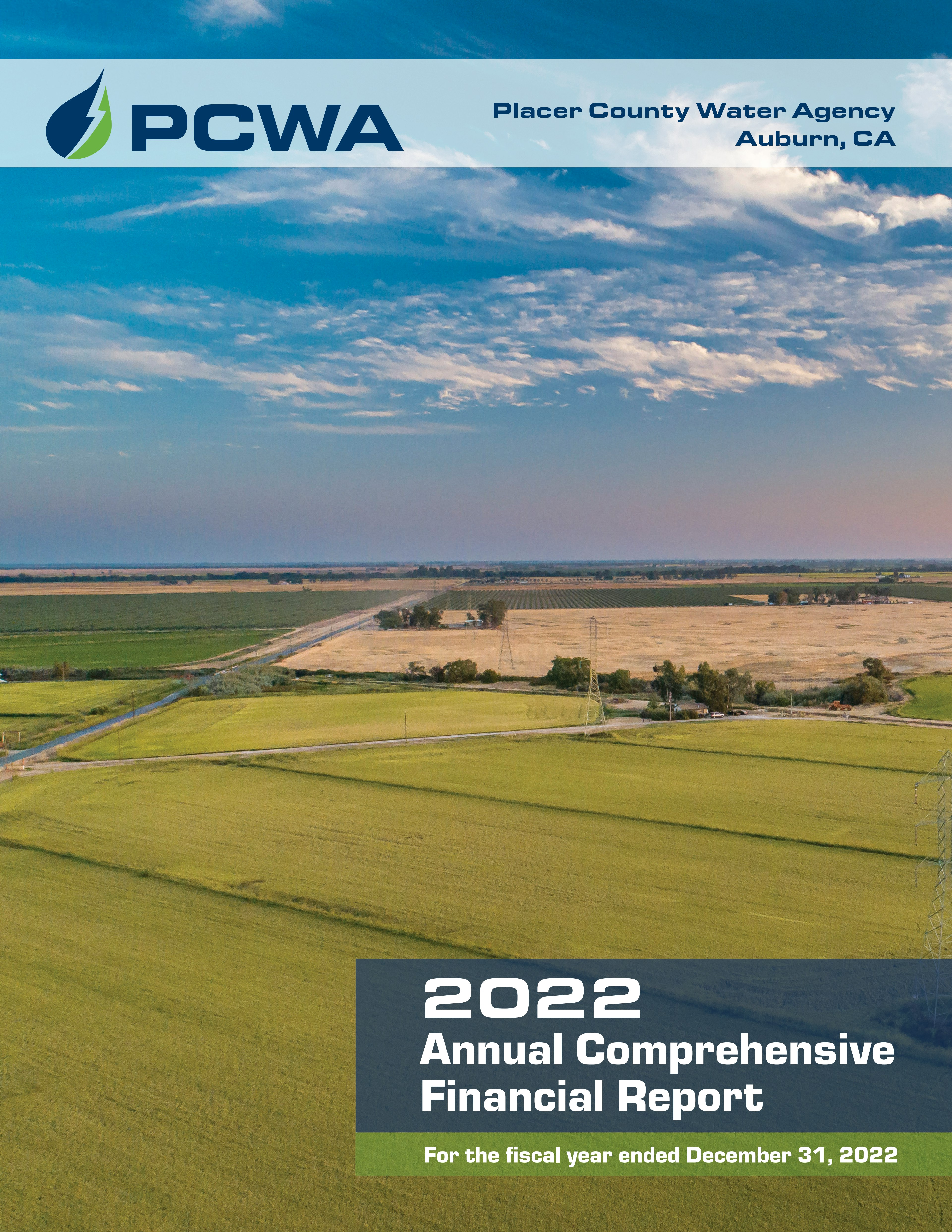 Annual Report Thumbnail and link for 2022 PCWA Annual Report pdf