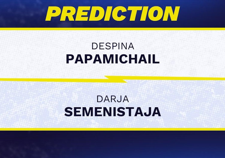 Despina Papamichail vs Darja Semenistaja Tennis Prediction.