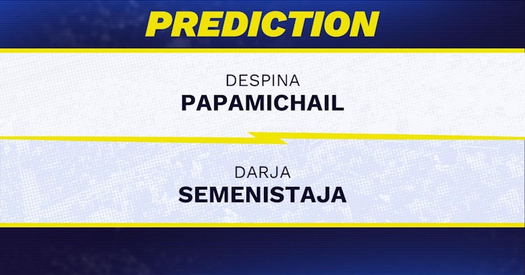 Despina Papamichail vs Darja Semenistaja Tennis Prediction.