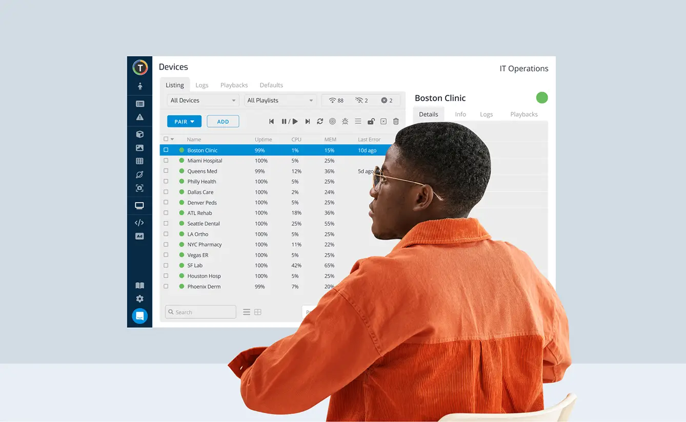 AI-Driven Digital Signage Player Management