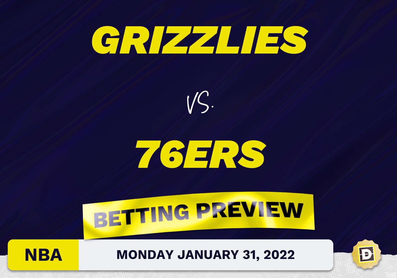 Grizzlies vs. 76ers Predictions and Odds - Jan 31, 2022
