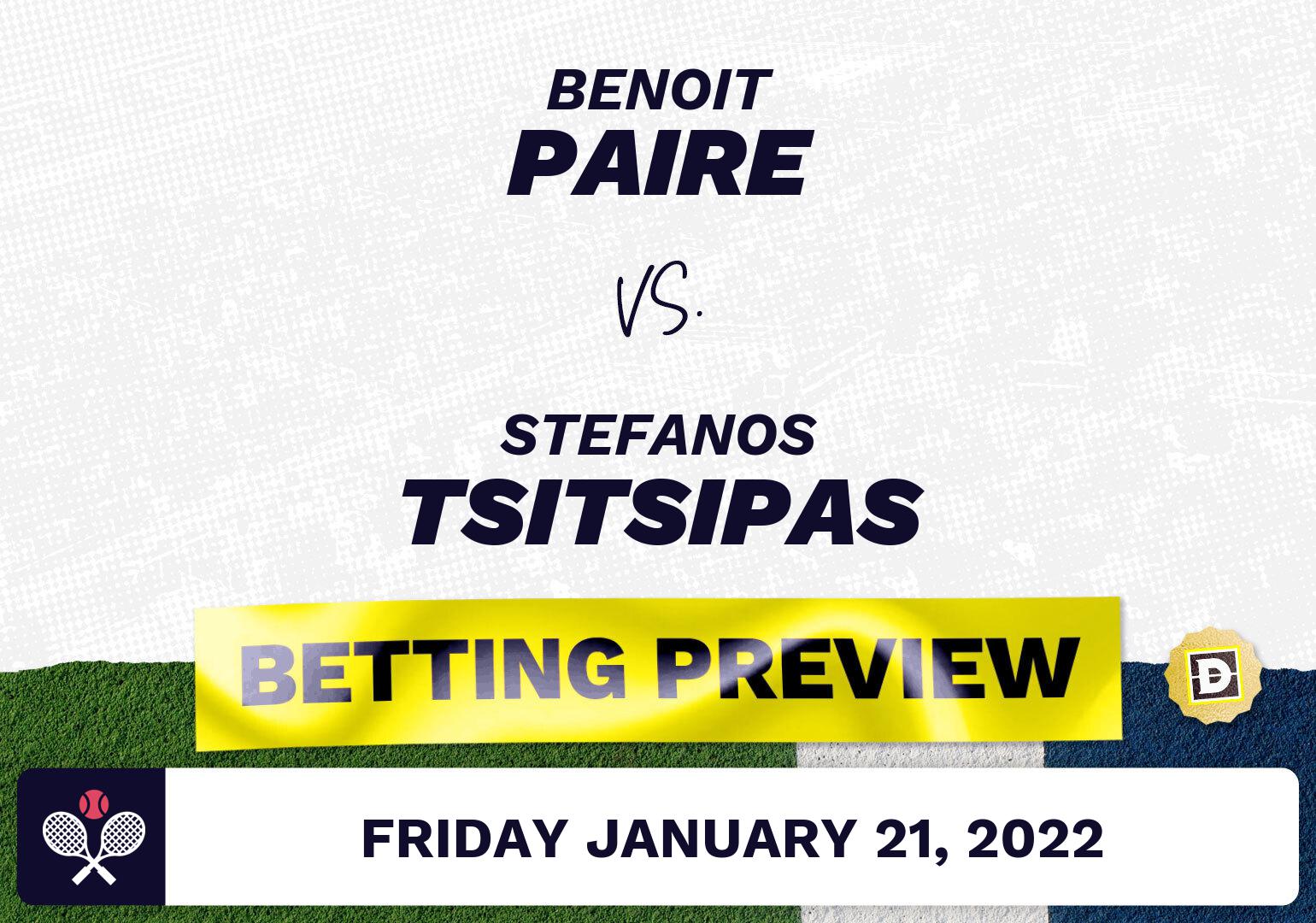 Benoit Paire vs. Stefanos Tsitsipas Predictions - Jan 21, 2022