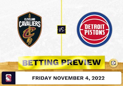 Cavaliers vs. Pistons Prediction and Odds - Nov 4, 2022