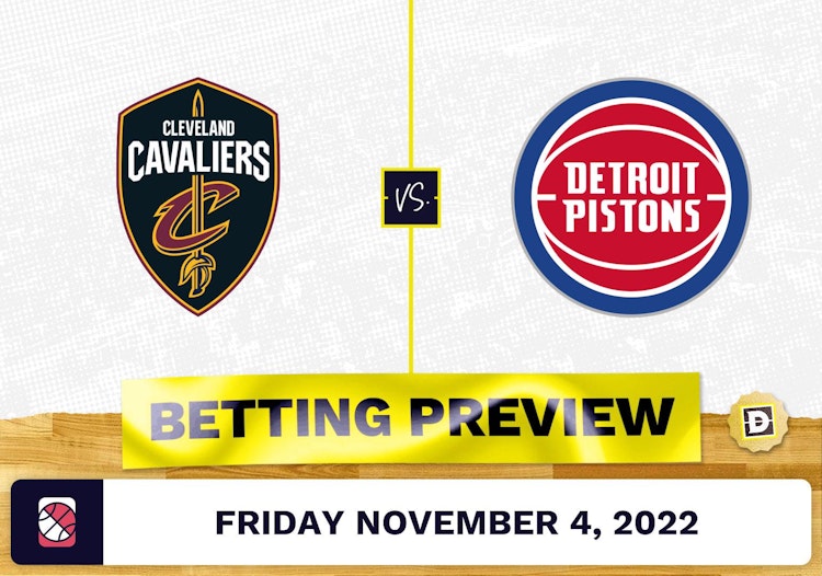 Cavaliers vs. Pistons Prediction and Odds - Nov 4, 2022