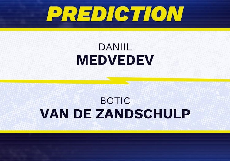 Daniil Medvedev vs Botic Van de Zandschulp Tennis Prediction.