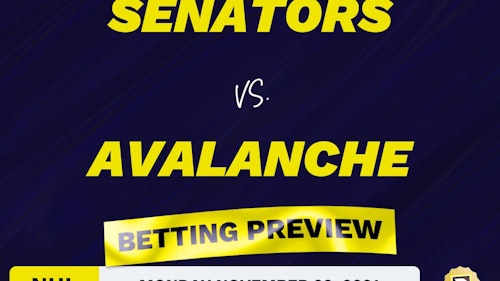 Senators vs. Avalanche Predictions and Odds - Nov 22, 2021