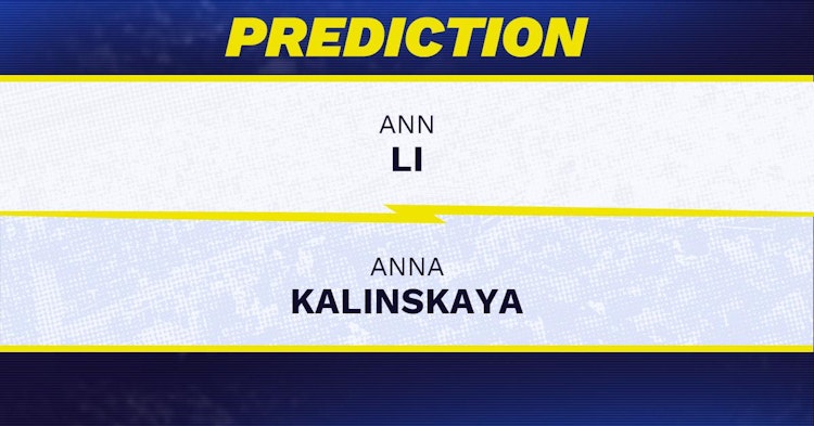 Ann Li vs Anna Kalinskaya Tennis Prediction.