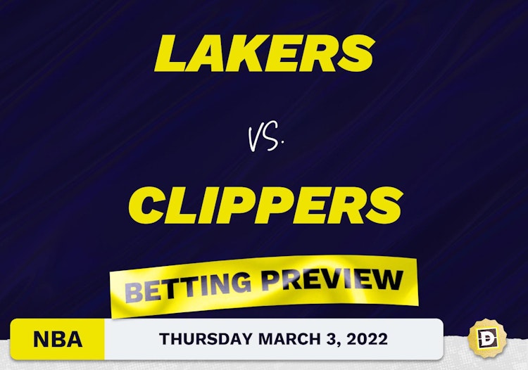 Lakers vs. Clippers Predictions and Odds - Mar 3, 2022