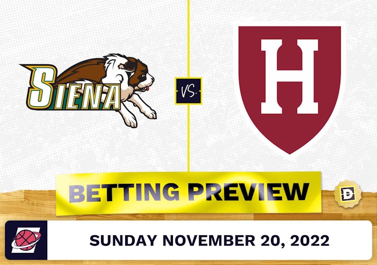 Siena vs. Harvard CBB Prediction and Odds - Nov 20, 2022