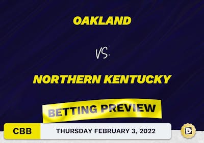 Oakland vs. Northern Kentucky CBB Predictions and Odds - Feb 3, 2022