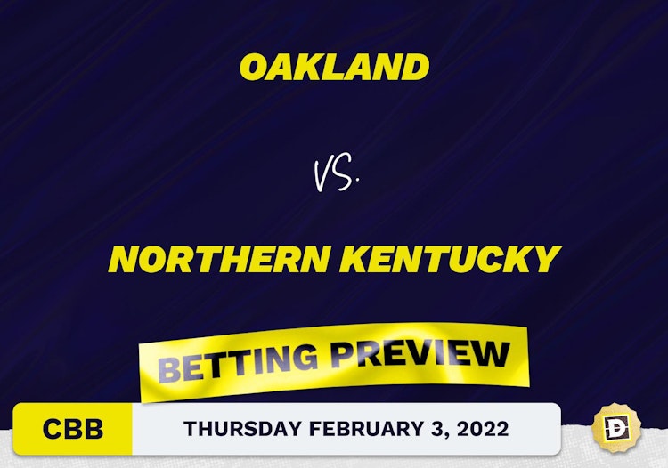 Oakland vs. Northern Kentucky CBB Predictions and Odds - Feb 3, 2022