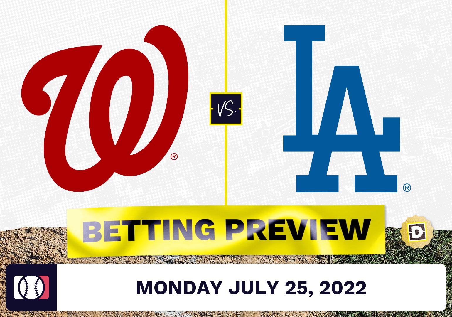Nationals vs. Dodgers Prediction and Odds - Jul 25, 2022