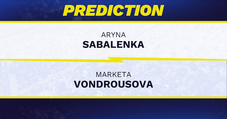 Aryna Sabalenka vs Marketa Vondrousova Tennis Prediction.