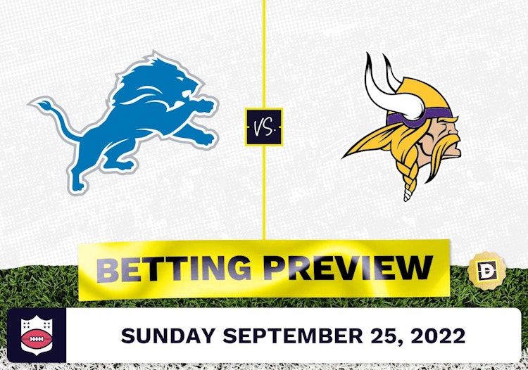 Lions vs. Vikings Week 3 Prediction and Odds - Sep 25, 2022