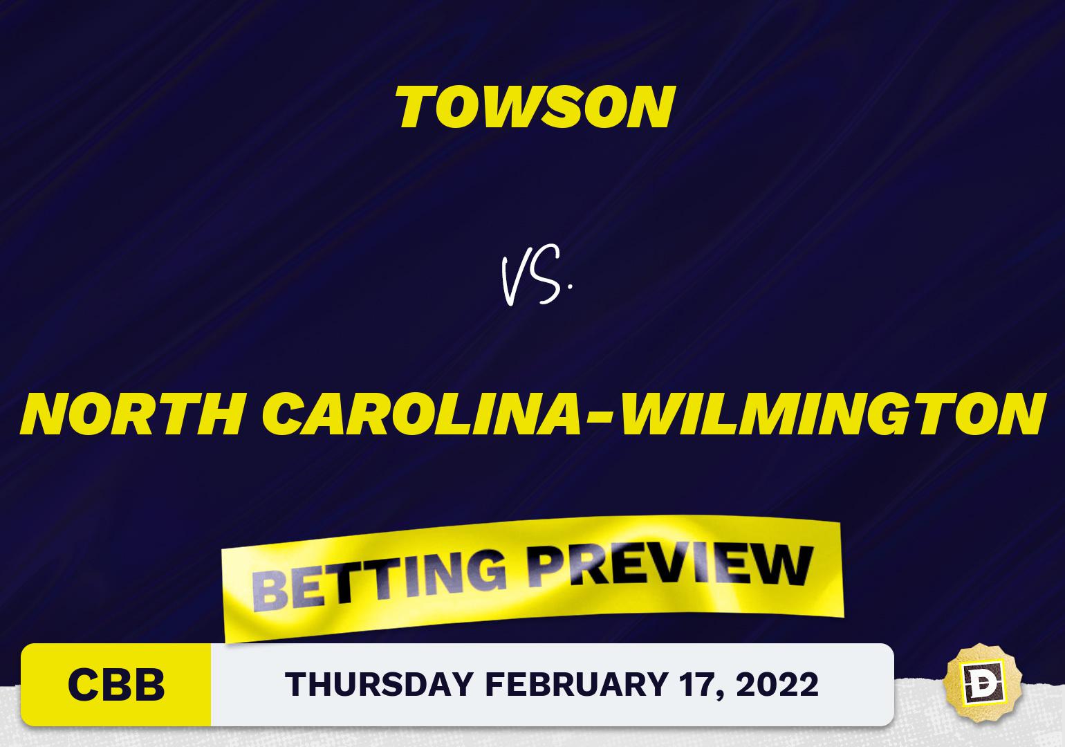 Towson vs. North Carolina-Wilmington CBB Predictions and Odds - Feb 17, 2022