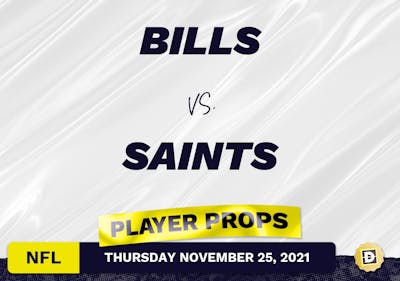 Bills vs. Saints Projected Player Stats - Nov 25, 2021