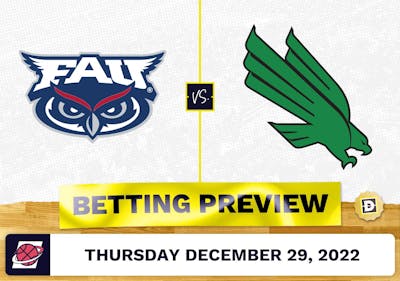 Florida Atlantic vs. North Texas CBB Prediction and Odds - Dec 29, 2022
