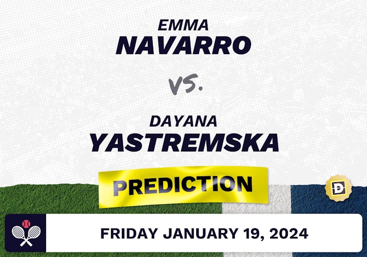 Emma Navarro vs. Dayana Yastremska Prediction, Odds, Picks for Australian Open 2024