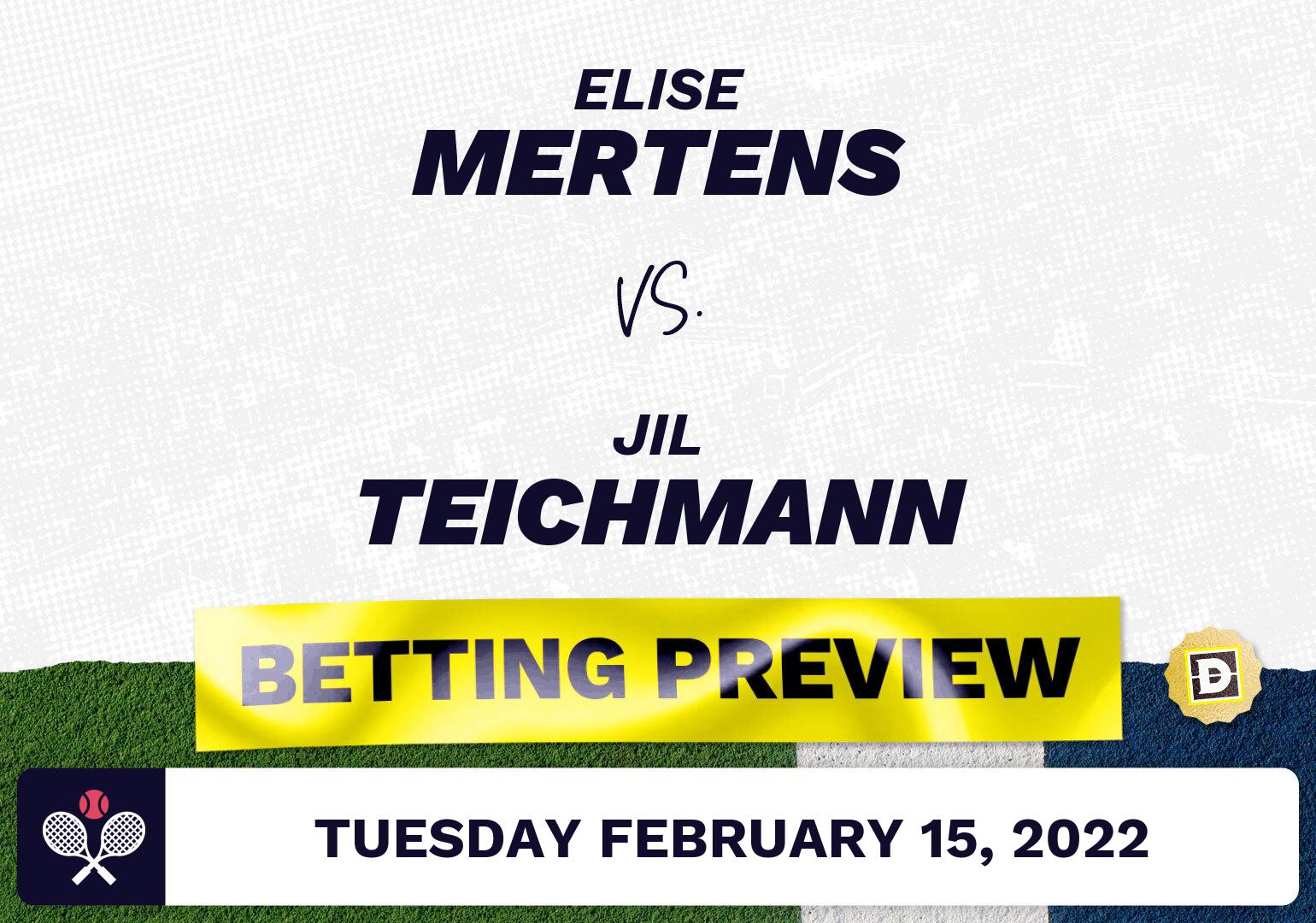 Elise Mertens vs. Jil Teichmann Predictions - Feb 15, 2022
