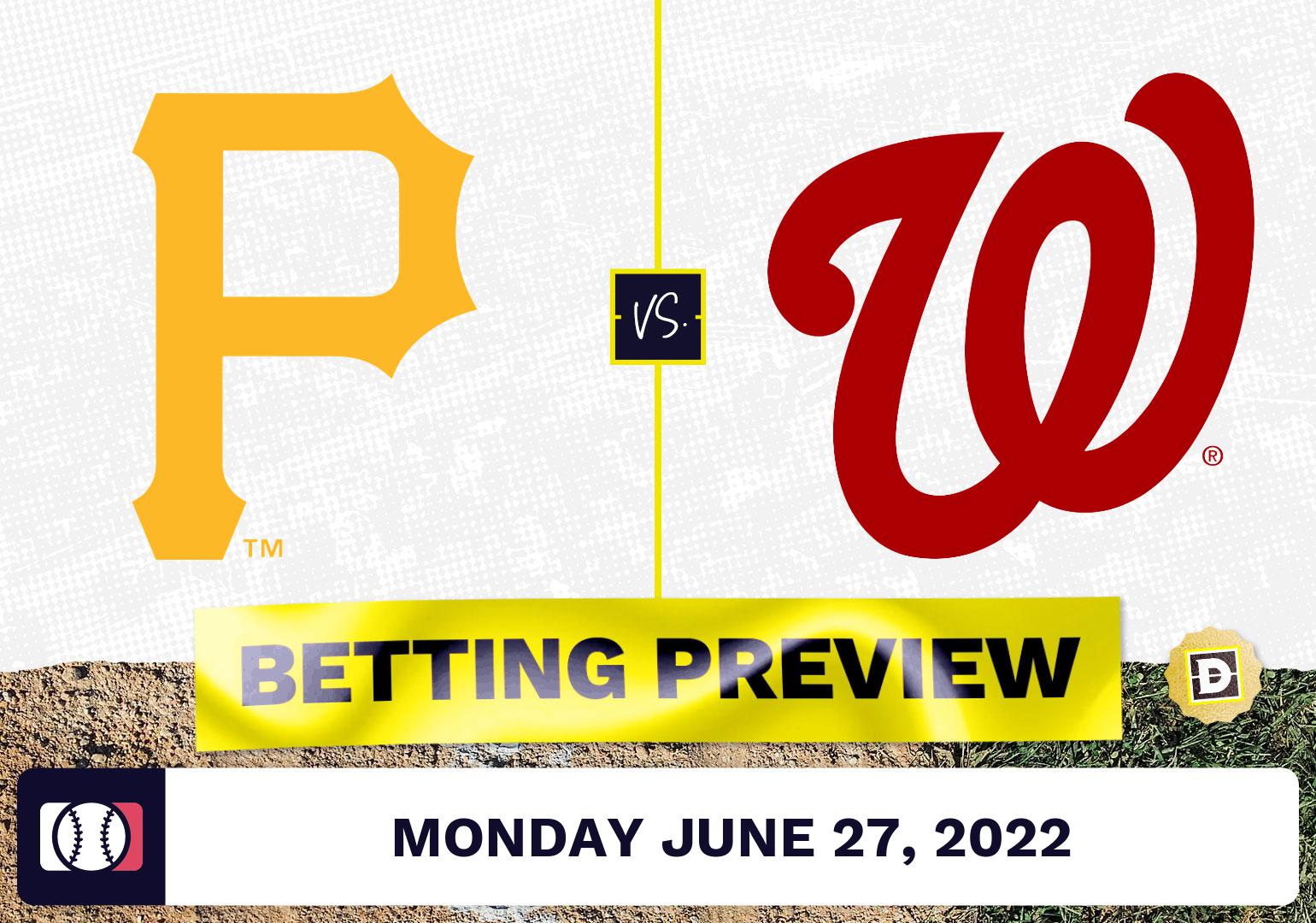 Pirates vs. Nationals Prediction and Odds - Jun 27, 2022
