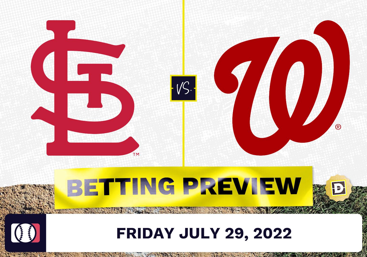 Cardinals vs. Nationals Prediction and Odds - Jul 29, 2022