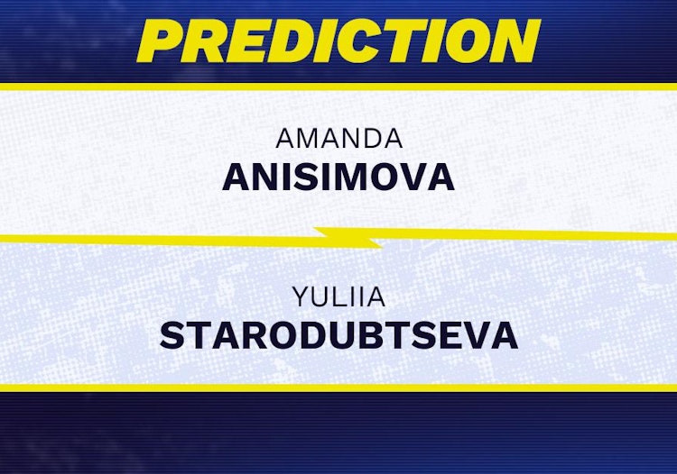 Amanda Anisimova vs Yuliia Starodubtseva Tennis Prediction.