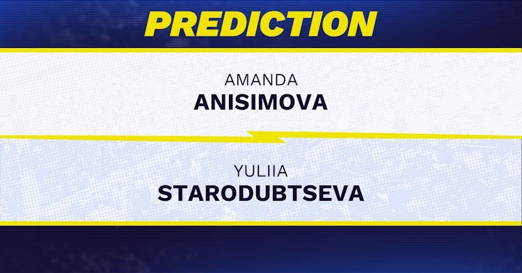 Amanda Anisimova vs Yuliia Starodubtseva Tennis Prediction.