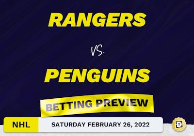 Rangers vs. Penguins Predictions and Odds - Feb 26, 2022