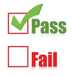 Pass-fail graphic
