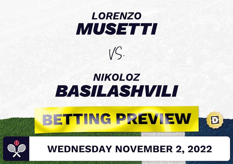 Lorenzo Musetti vs. Nikoloz Basilashvili Predictions - Nov 2, 2022