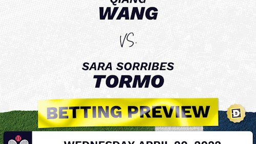 Qiang Wang vs. Sara Sorribes Tormo Predictions - Apr 20, 2022