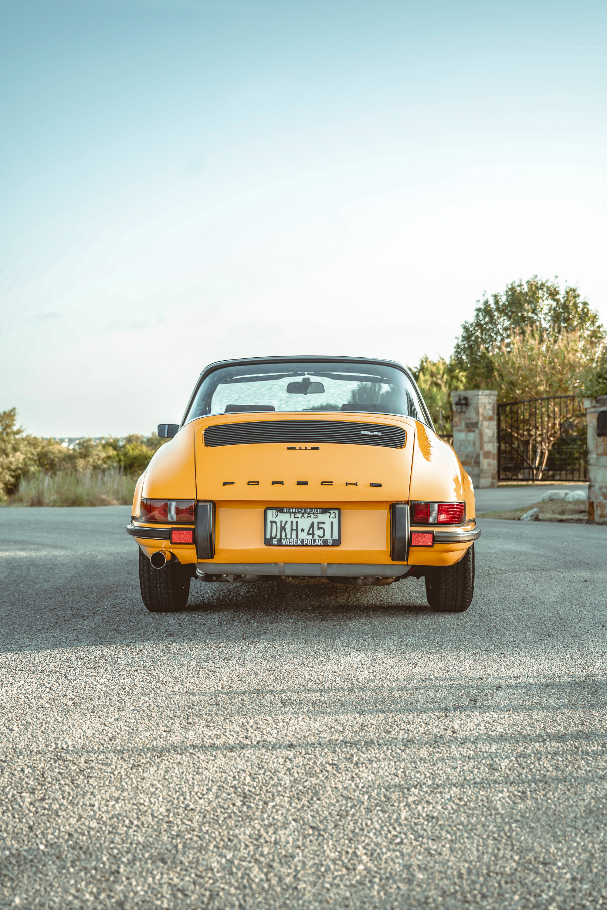 Signal Yellow 911S Targa rearend