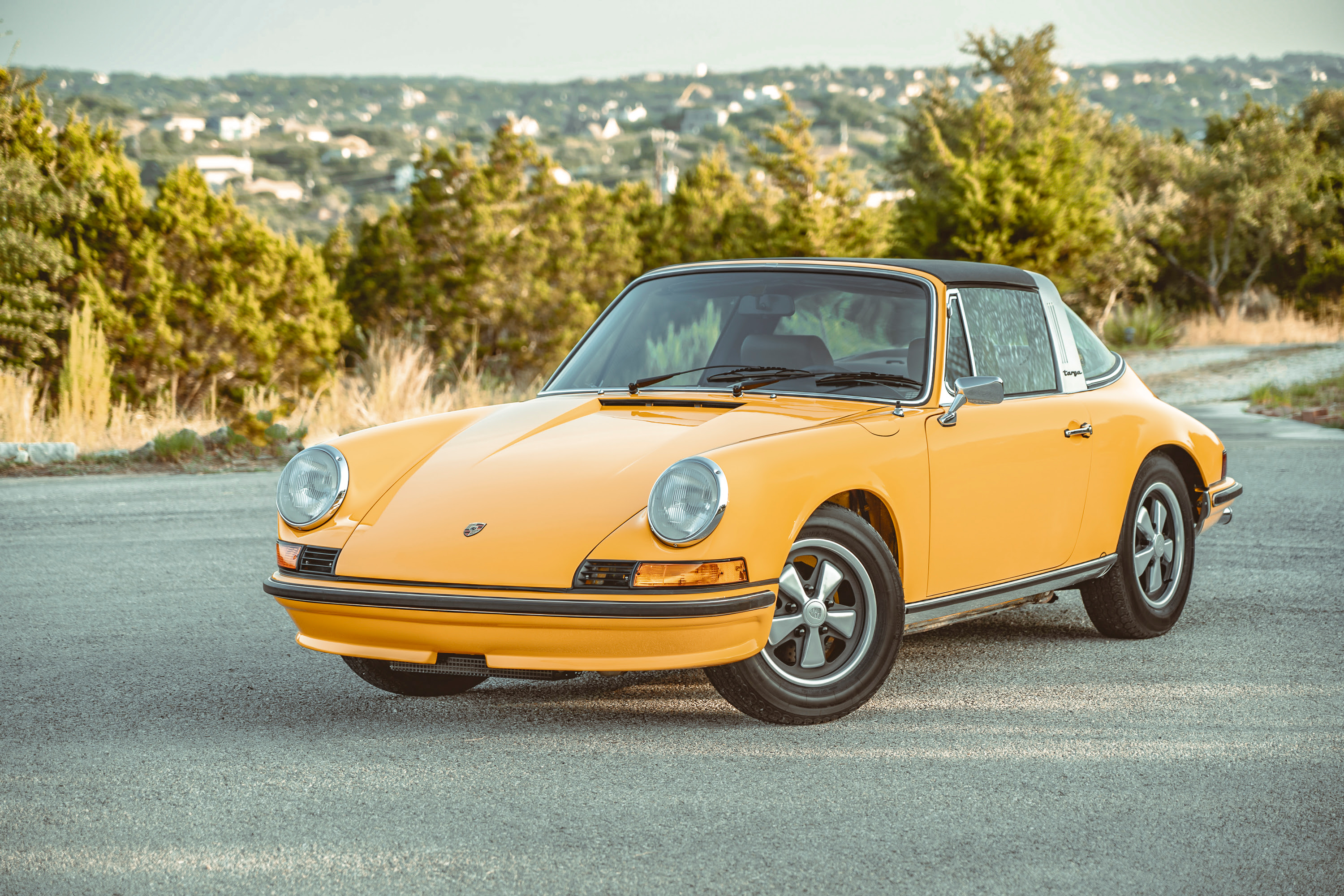 Signal Yellow 911S Targa headlights in Dripping Springs, TX