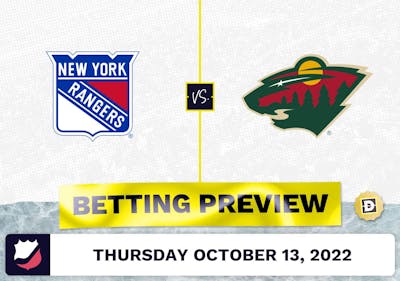 Rangers vs. Wild Prediction and Odds - Oct 13, 2022