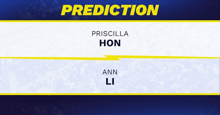 Priscilla Hon vs Ann Li Tennis Prediction.