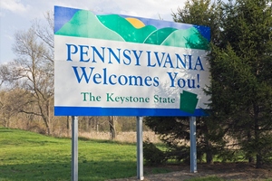 Pennsylvania welcomes you sign