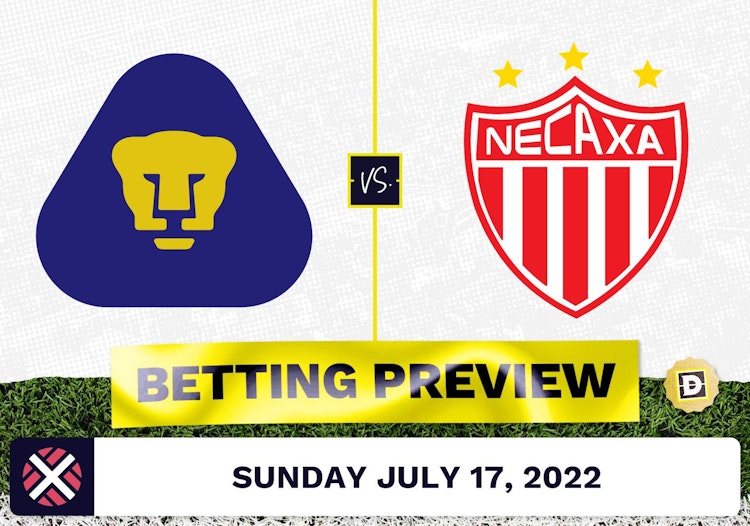 Pumas UNAM vs. Necaxa Prediction and Odds - Jul 17, 2022