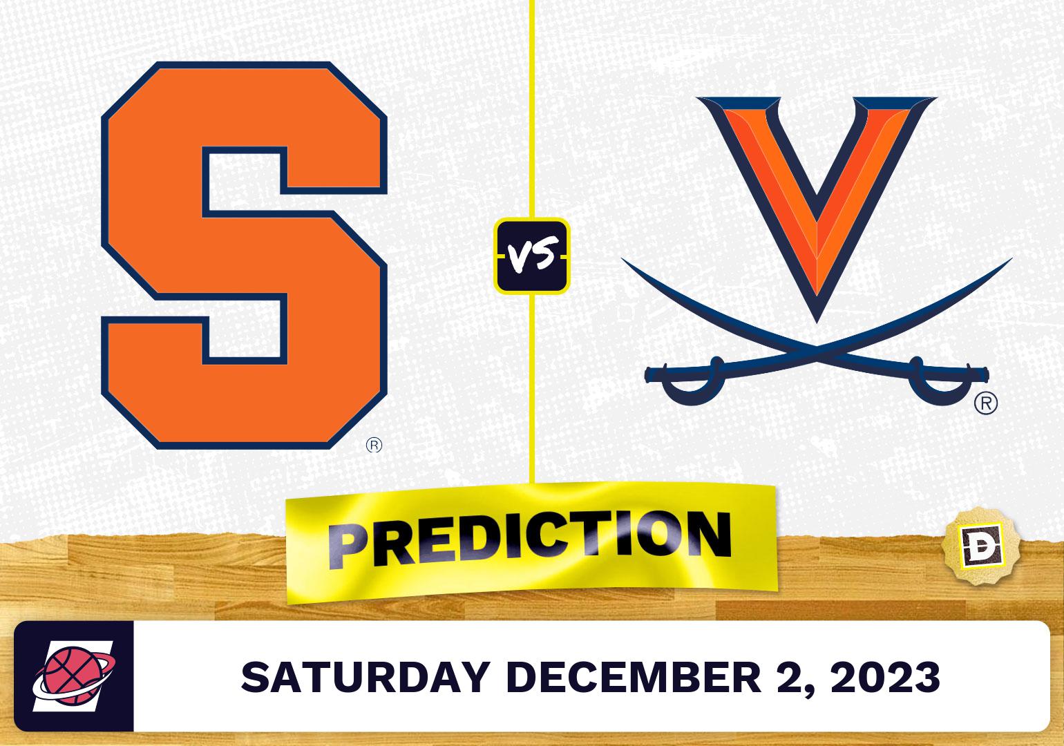 Syracuse Vs. Virginia Basketball Prediction - December 2, 2023