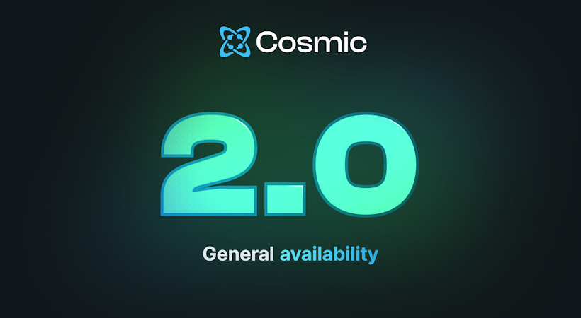 Introducing Cosmic 2.0 image
