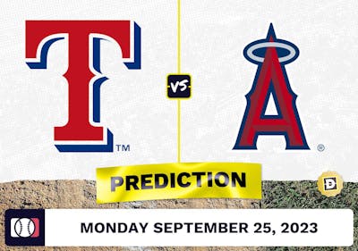Rangers vs. Angels Prediction for MLB Monday [9/25/2023]