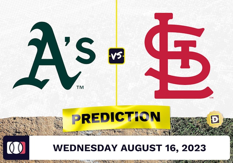 Athletics vs. Cardinals Prediction for MLB Wednesday [8/16/2023]