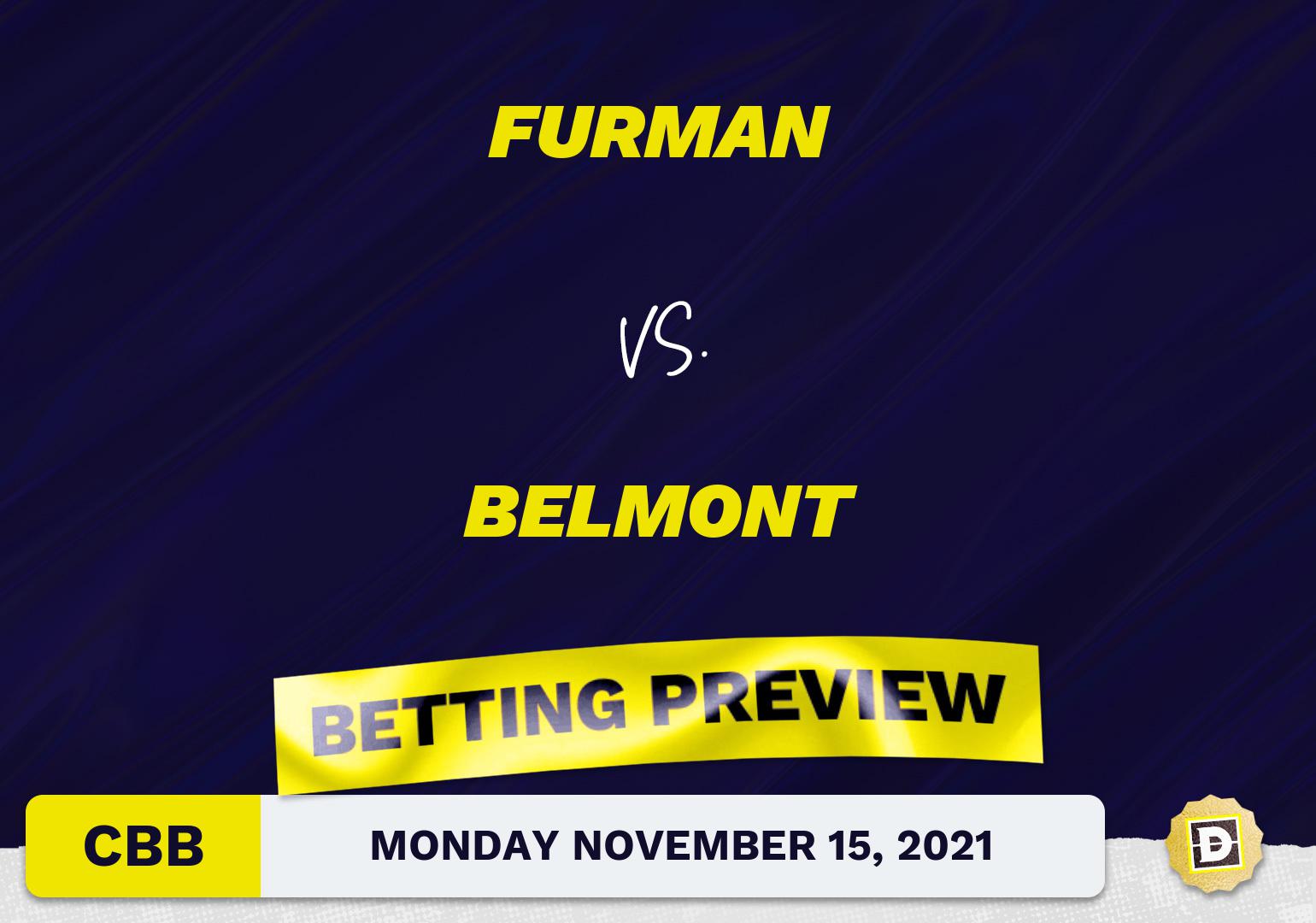 Furman vs. Belmont CBB Predictions and Odds - Nov 15, 2021