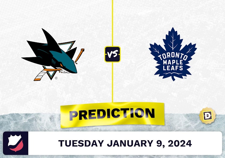 San Jose Sharks vs. Toronto Maple Leafs Prediction, Odds, NHL Picks  [1/9/2024]